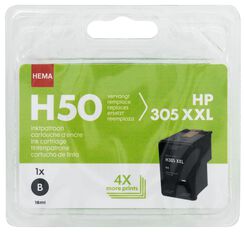 H50 vervangt de HP 305XXL zwart - 38300002 - HEMA