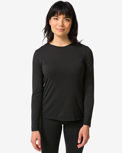 dames thermolegging  zwart zwart - 19620714BLACK - HEMA