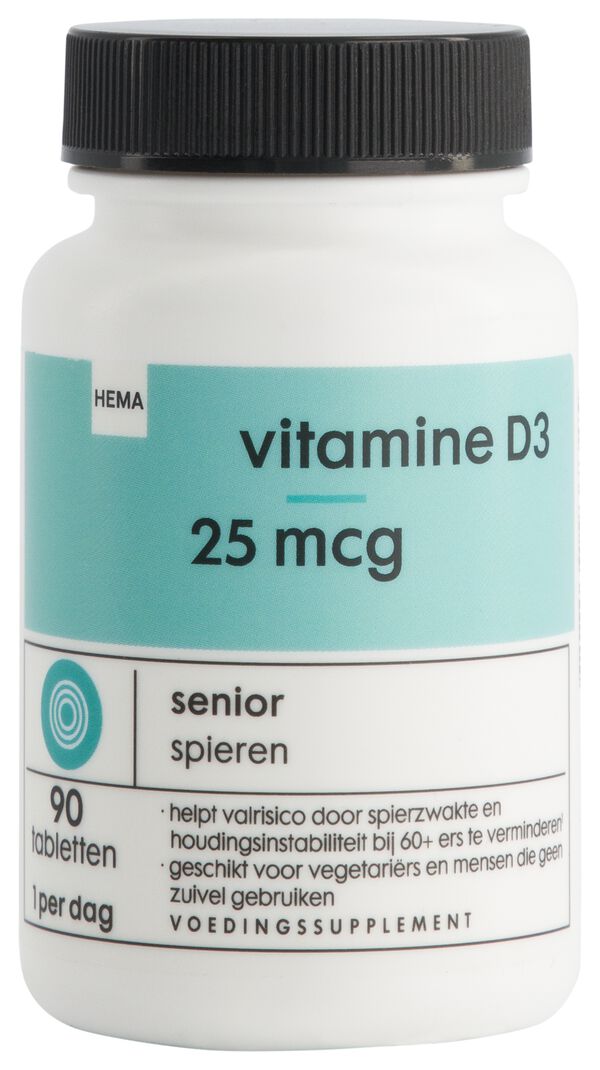vitamine D3 25mcg - 90 stuks - 11402192 - HEMA
