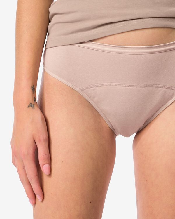 menstruatieslip katoen hoge absorptie beige beige - 1000031556 - HEMA