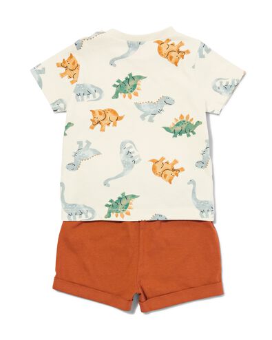 baby kledingset shirt en short katoen dino - 1000031007 - HEMA