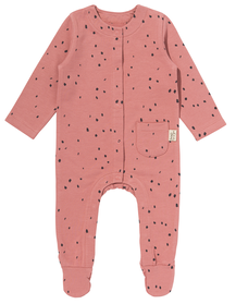 newborn jumpsuit met bamboe roze roze - 1000028744 - HEMA