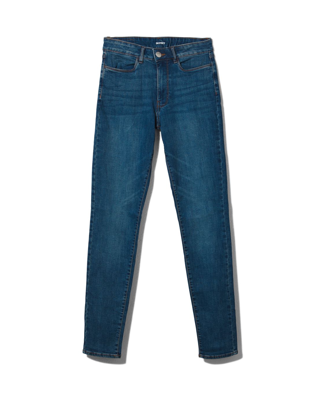 HEMA Dames Jeans Skinny Fit Middenblauw (middenblauw)