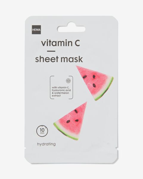 sheet gezichtsmasker vitamine C - 17800043 - HEMA