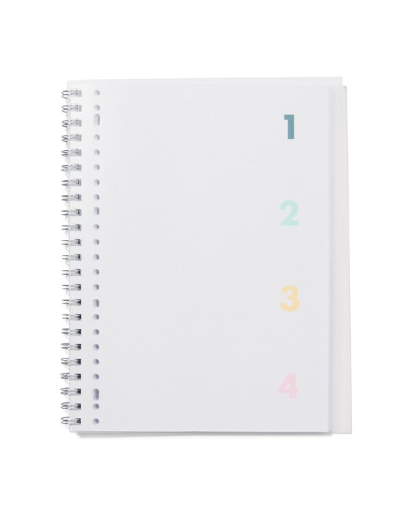 collegeblok 4-in-1 A4 gelinieerd - 14100177 - HEMA