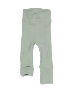 Newborn Meegroei Legging Rib Met Bamboe Groen (groen)