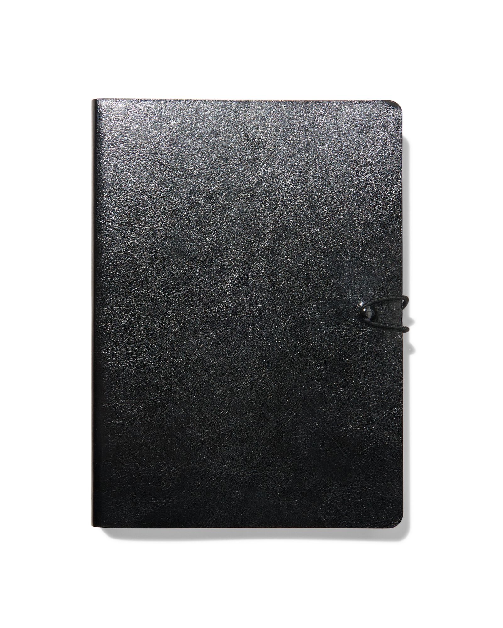 notitieboek gelinieerd PU zwart A5 - 14100174 - HEMA