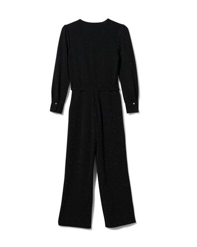 dames jumpsuit Wani met glitters zwart S - 36210171 - HEMA