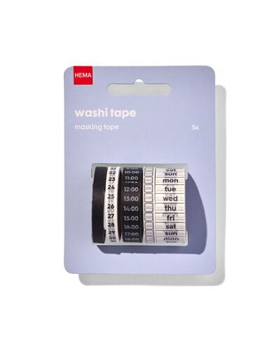 washi tapes - 5 stuks - 14170188 - HEMA washi tapes - 5 stuks - 14170188 - HEMA