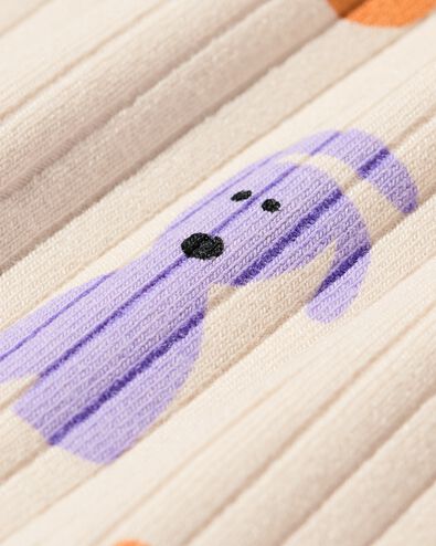 meegroeiromper ecovero™ hondjes gebroken wit gebroken wit - 33307250OFFWHITE - HEMA