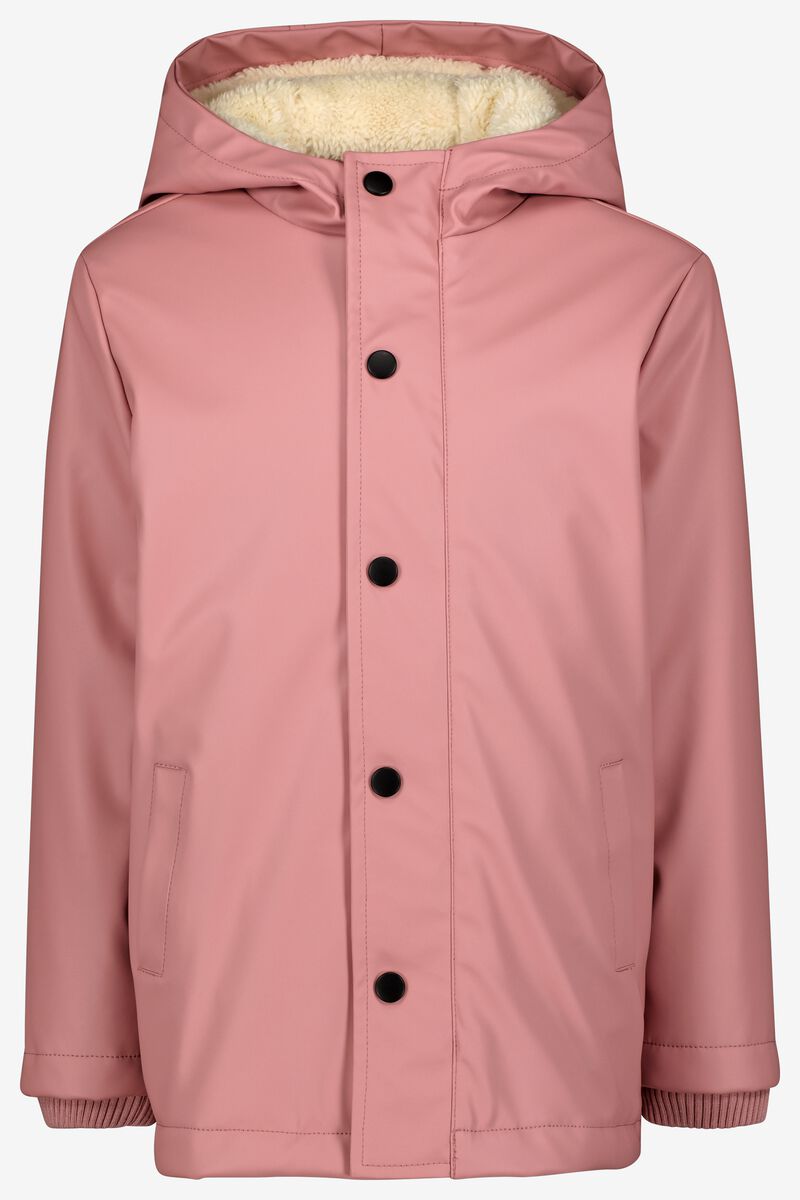 aankleden micro parallel kinderjas met capuchon roze - HEMA