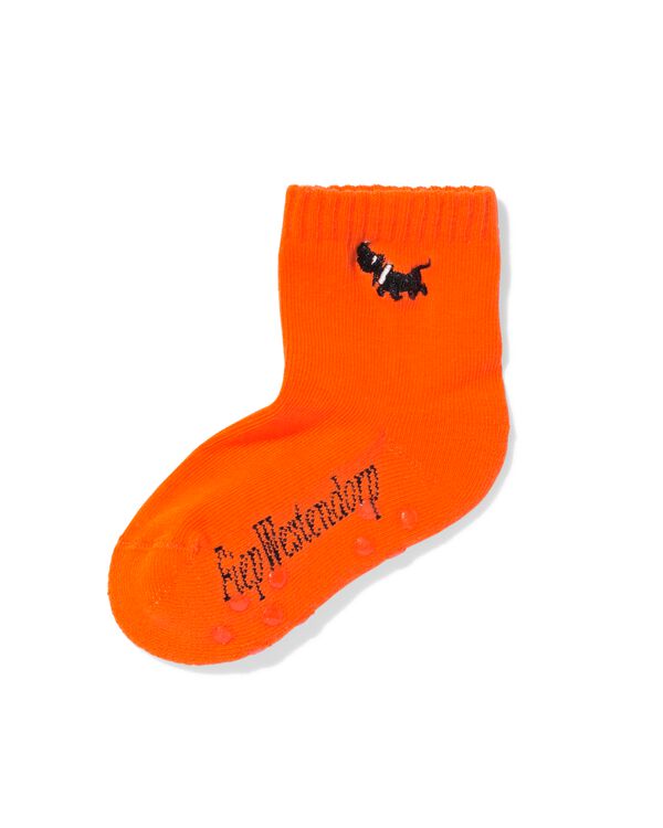 Takkie babysokken  oranje oranje - 4730090ORANGE - HEMA