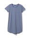 dames nachthemd katoen blauw S - 23400159 - HEMA