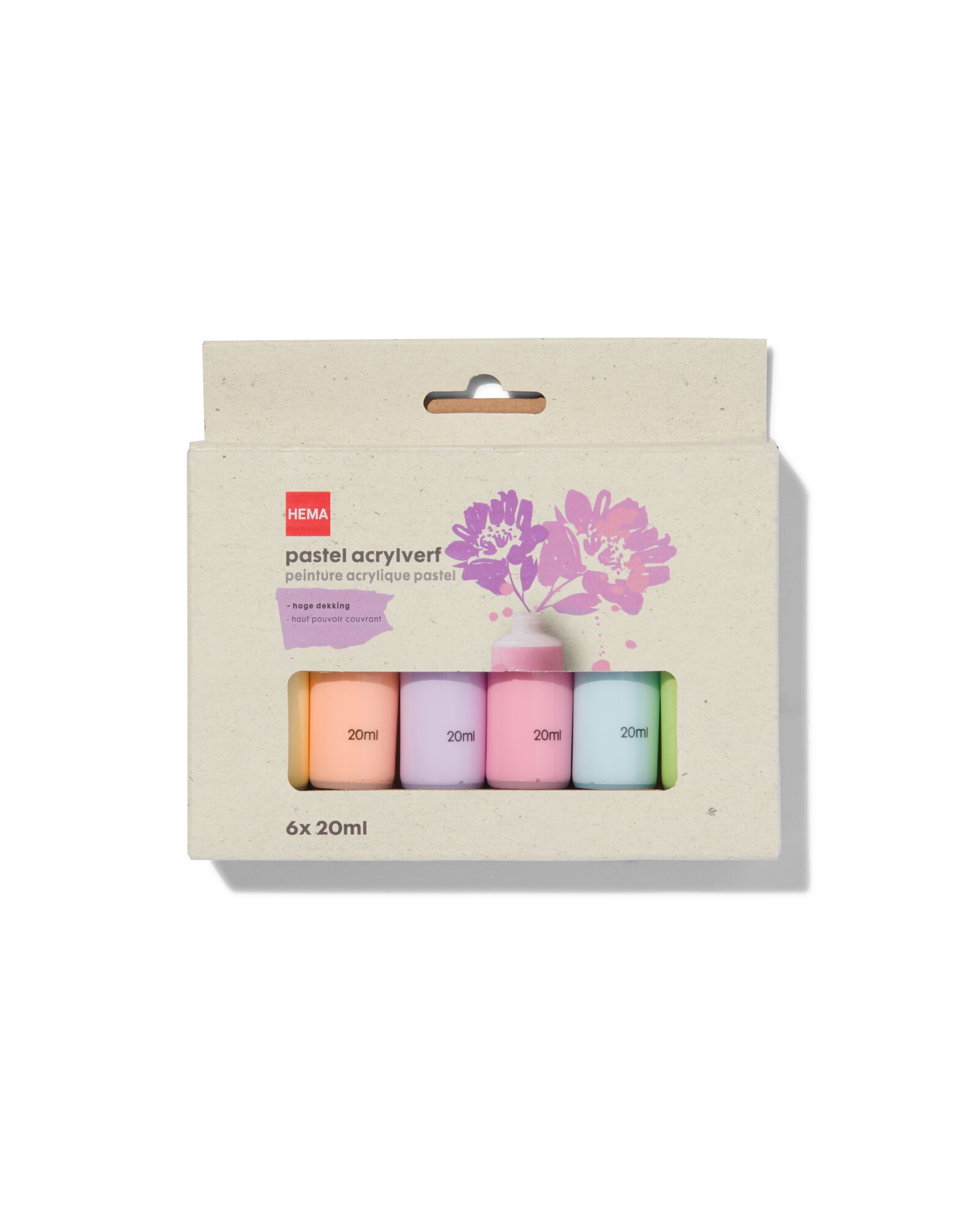 acrylverf pastel 6x20ml - 60720092 - HEMA