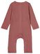 newborn jumpsuit wafel roze 62 - 33435613 - HEMA