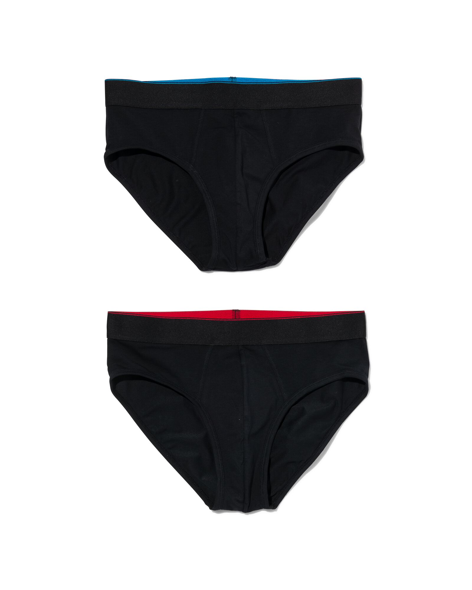 herenslips real lasting cotton - 2 stuks zwart - 1000018781 - HEMA
