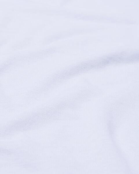 hoeslaken - jersey katoen - 180 x 220 cm - wit wit 180 x 220 - 5100166 - HEMA