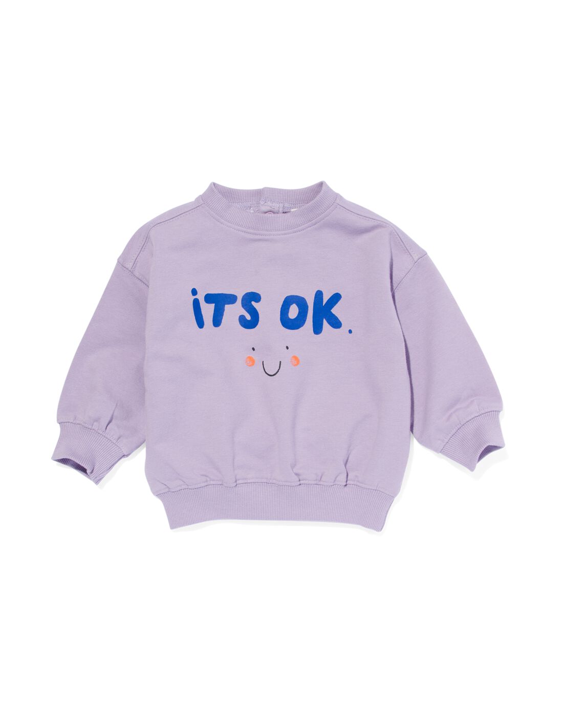 baby sweater 'it's ok' paars