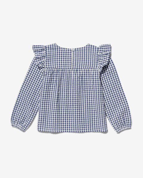 kinder blouse seersucker lichtblauw 122/128 - 30874887 - HEMA