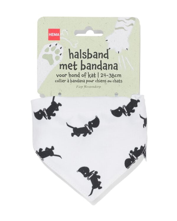 Takkie halsband met bandana voor hond of kat 24-38cm - 61140252 - HEMA