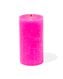 rustieke kaarsen fluor roze fluor roze - 1000031632 - HEMA
