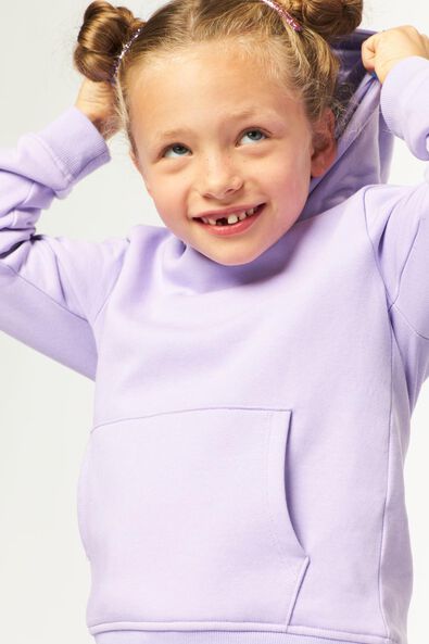 kinder capuchonsweater lila - 1000024992 - HEMA