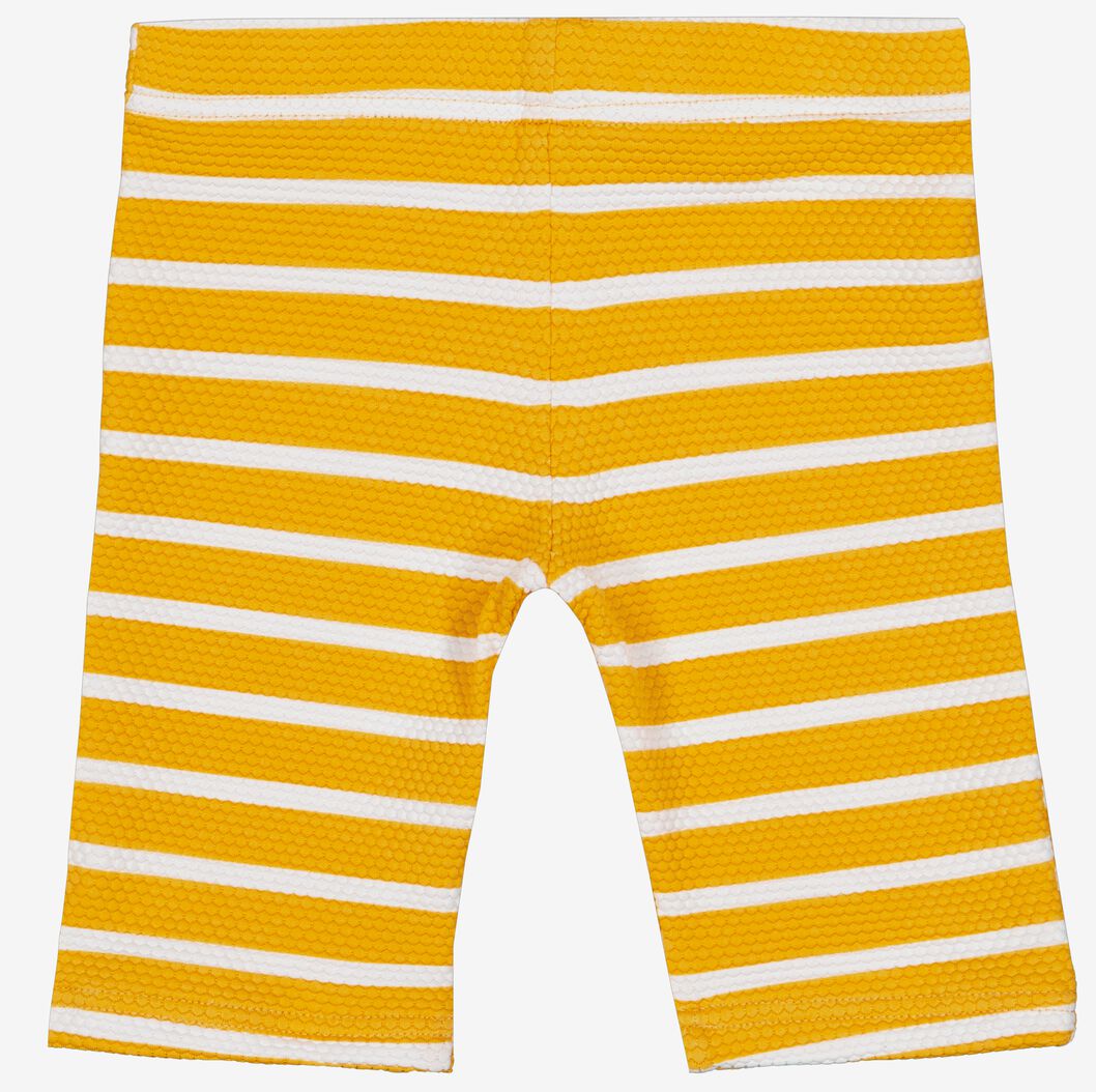 Vijfde geur mooi baby zwempak UV-beschermend strepen geel - HEMA