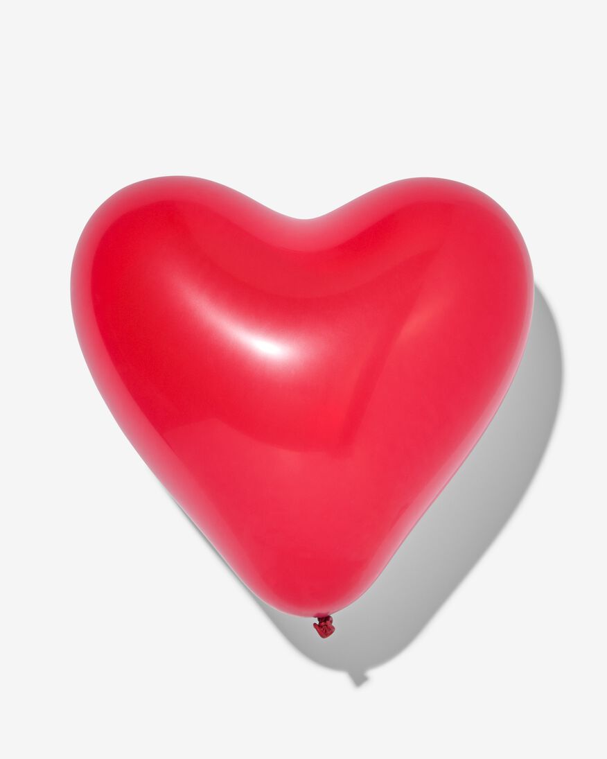 hart ballonnen - 8 stuks - 14230172 - HEMA
