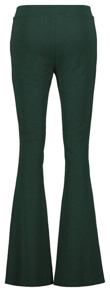 dames legging Wani flared met glitters groen groen - 1000025938 - HEMA