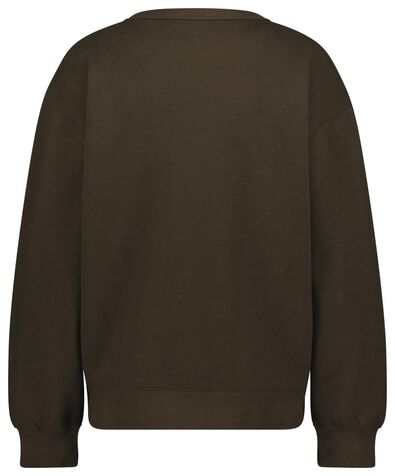 dames sweater donkergroen - 1000024845 - HEMA