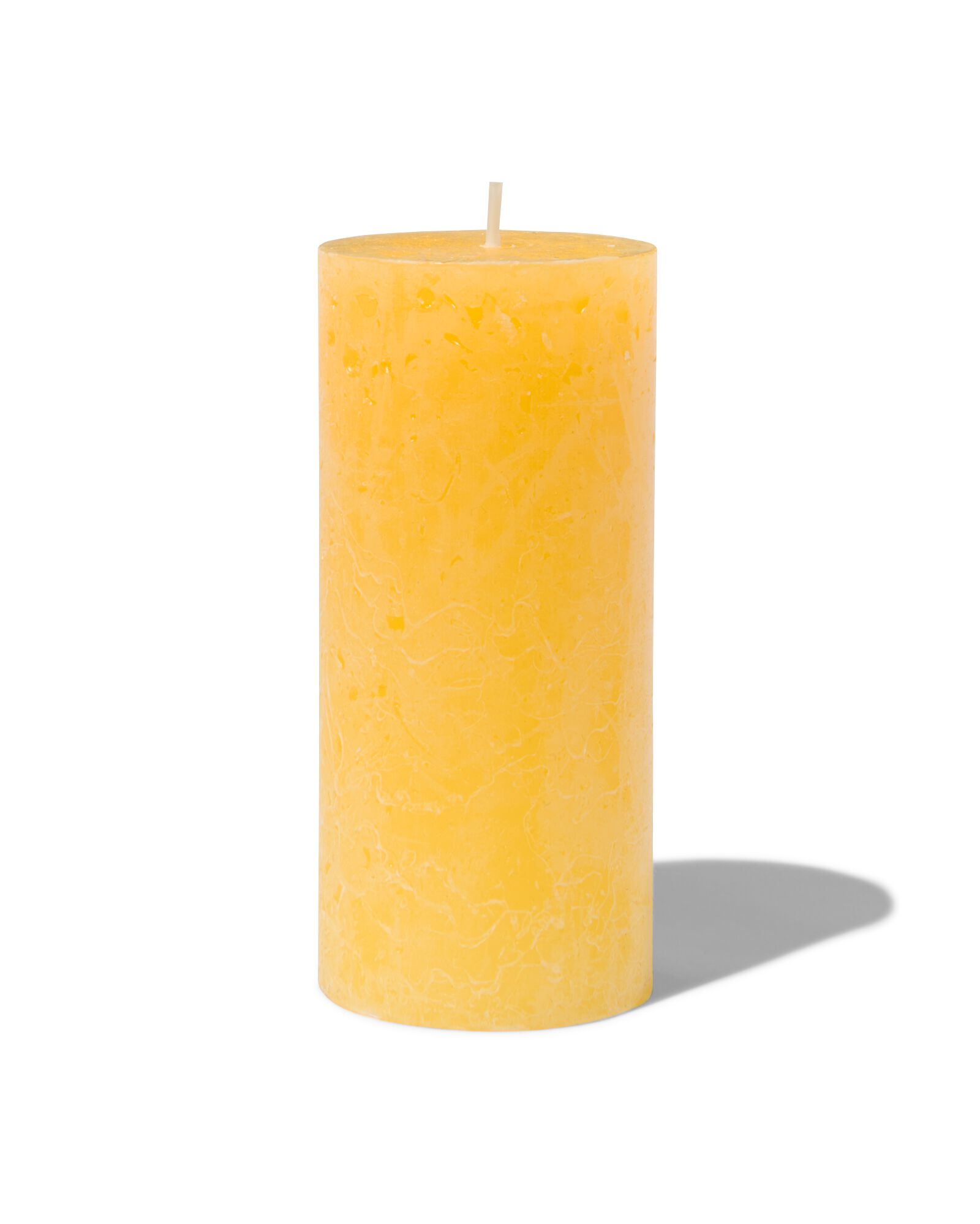 rustieke kaarsen lichtgeel lichtgeel - 1000028016 - HEMA