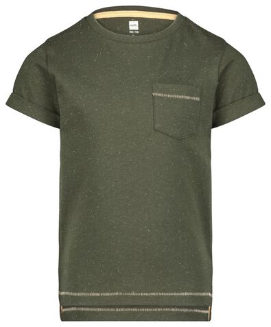 kinder t-shirt legergroen - 1000023057 - HEMA