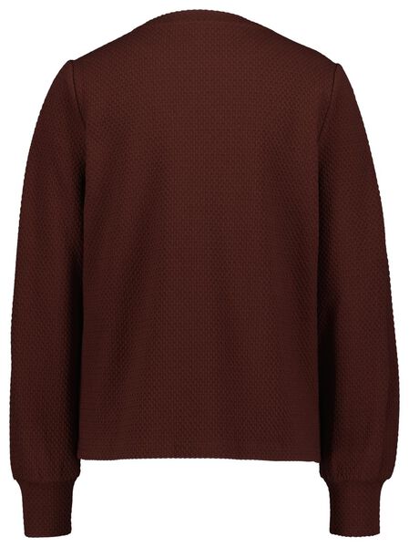 dames sweater Cherry bruin bruin - 1000029489 - HEMA