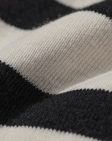 dames t-shirt Cara met boothals wit/zwart XL - 36351284 - HEMA