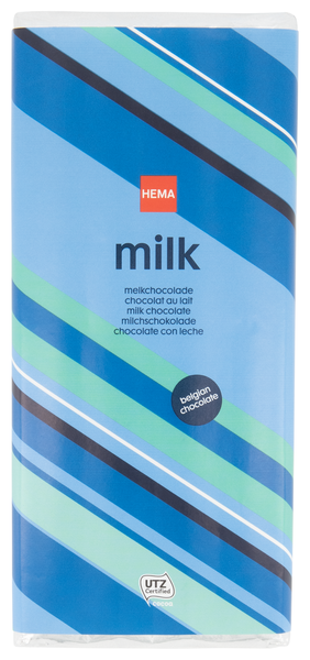 chocoladereep melk - 200 gram - 10371014 - HEMA