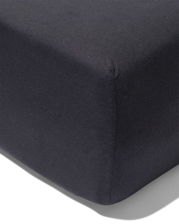 boxspring hoeslaken 80x200cm jersey donkergrijs - 5180062 - HEMA