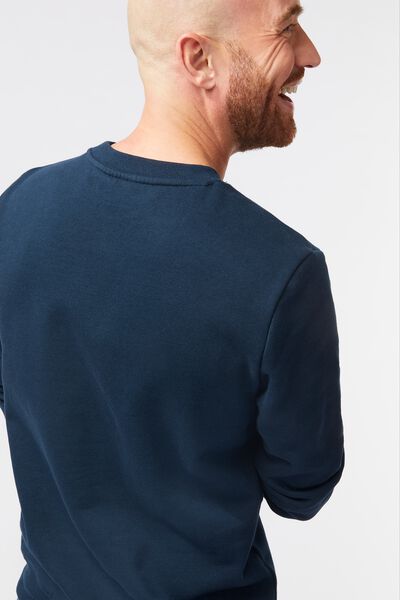 emulsie Auroch seksueel heren sweater donkerblauw - HEMA