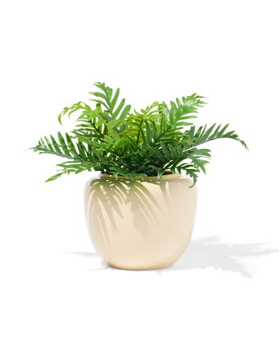bloempot S keramiek crème - 13324215 - HEMA