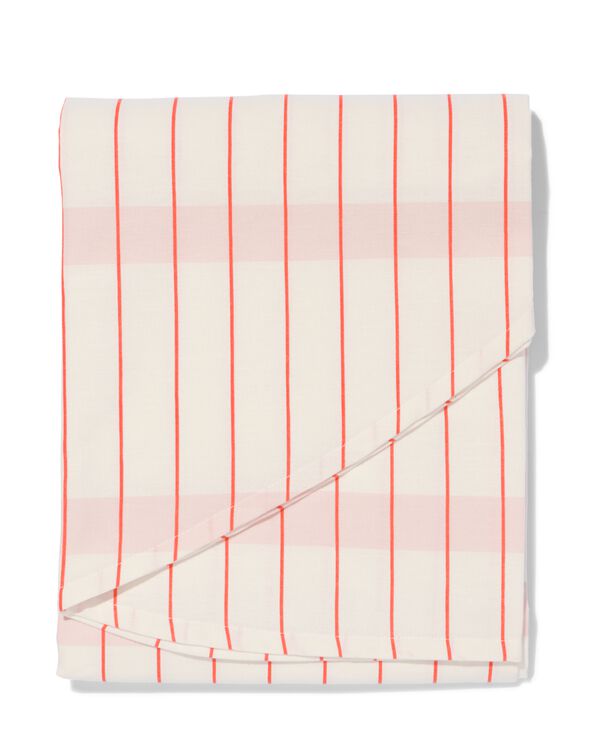 tafelkleed rond Ø180cm katoen rood - 5310111 - HEMA