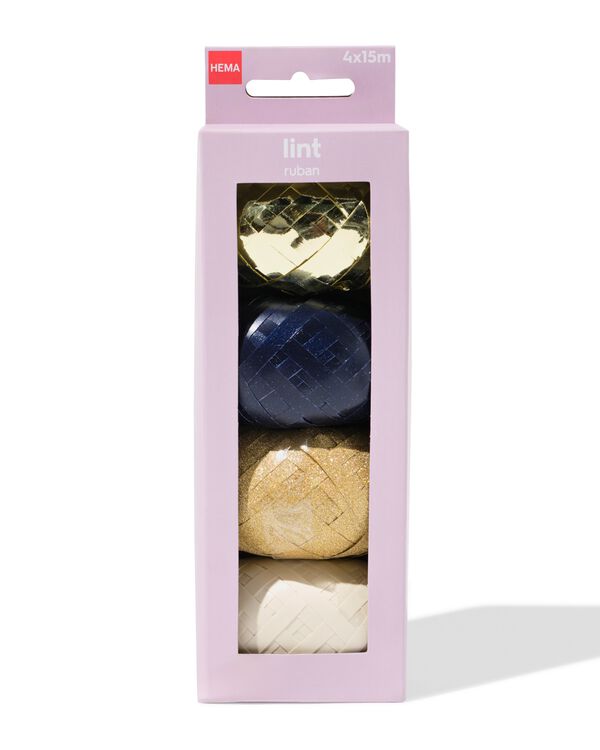 lint 15m goud - 4 stuks - 14793308 - HEMA