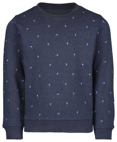 kindersweater donkerblauw - 1000021436 - HEMA
