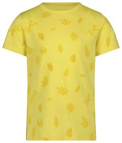 kinder t-shirt kikkers geel geel - 1000027587 - HEMA