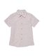 kinder overhemd linen bruin 122/128 - 30781050 - HEMA