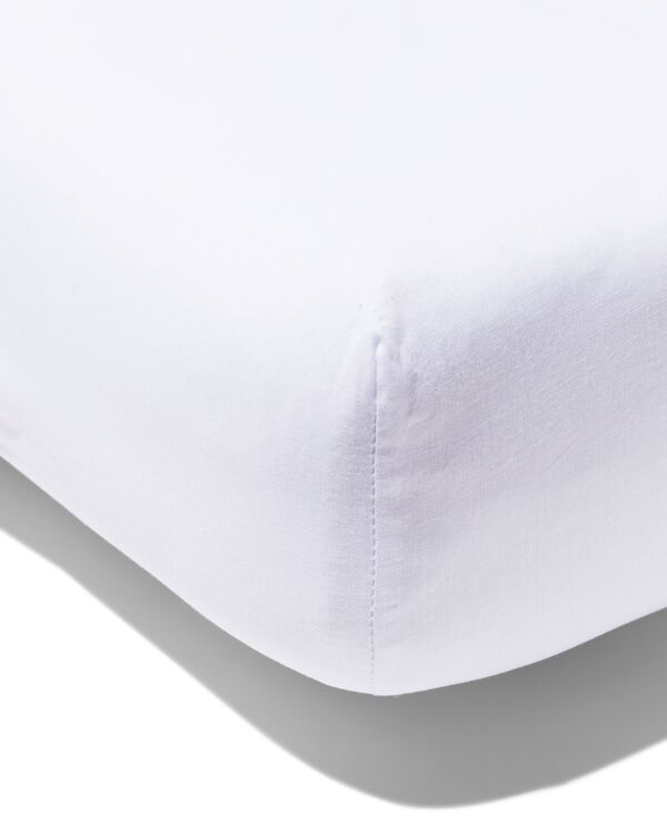 hoeslaken katoen 80x200 wit - 5190002 - HEMA