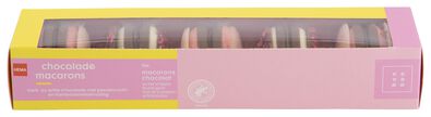 macarons chocolade roze - 10 stuks - 10309501 - HEMA