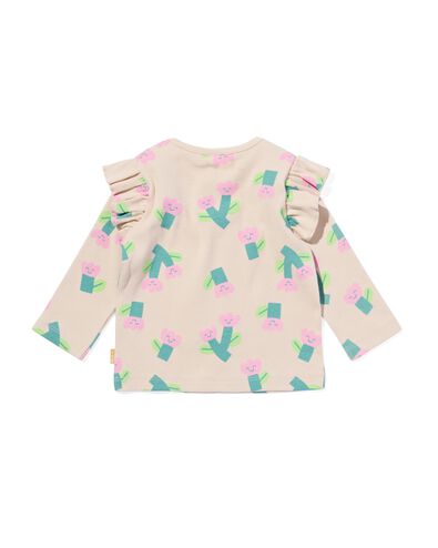 baby T-shirt bloemen ecru ecru - 33089560ECRU - HEMA