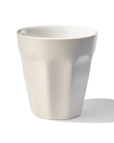 espressomok 90ml Mirabeau aardewerk wit - 9602200 - HEMA