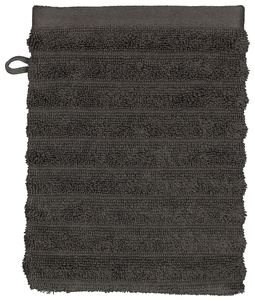 handdoek zware kwaliteit structuur wit donkergrijs donkergrijs - 1000024241 - HEMA