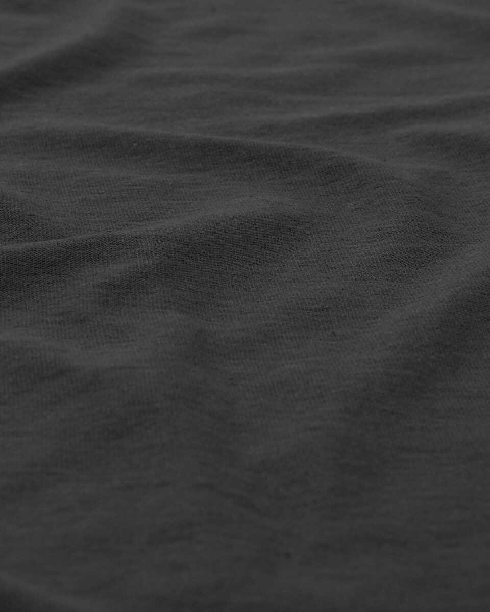 hoeslaken topmatras - jersey katoen - 160 x 200 cm - grijs - 5100161 - HEMA