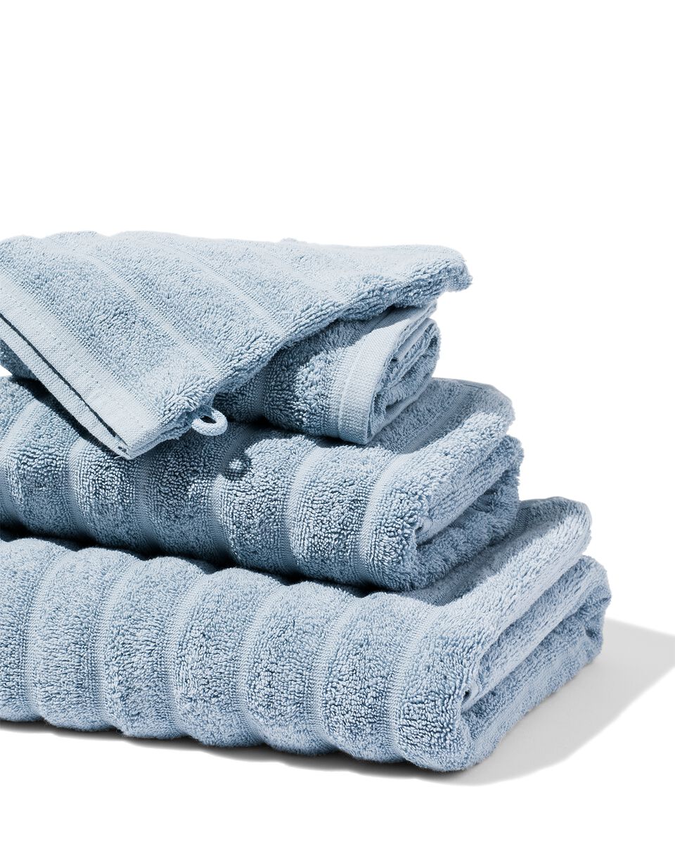 handdoek zware blauw - HEMA